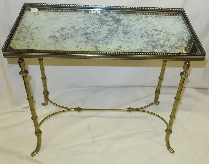 1950/70′ Étagère En Bronze Avec Galerie Maison Baguès, Entretoise
