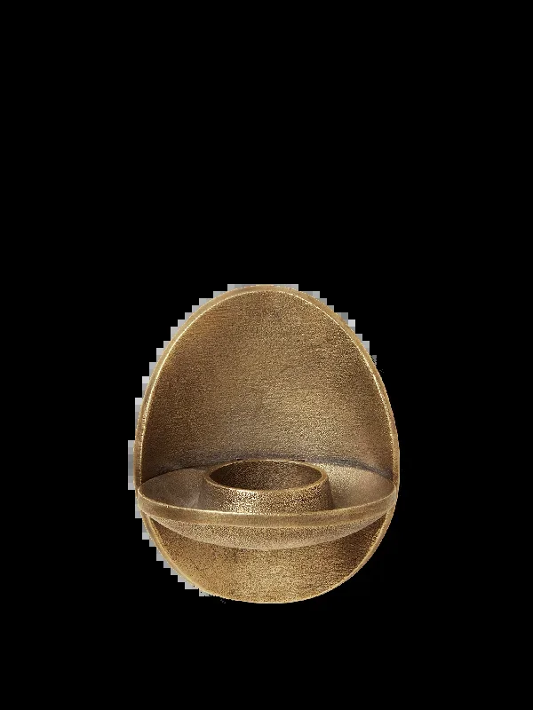 Agapé Wall Tealight Holder – Brass Finish