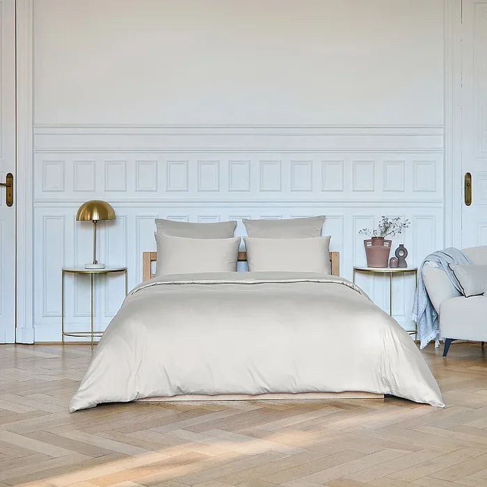 Alexane – Housse de couette en satin de coton – 240 x 220 cm – Sable
