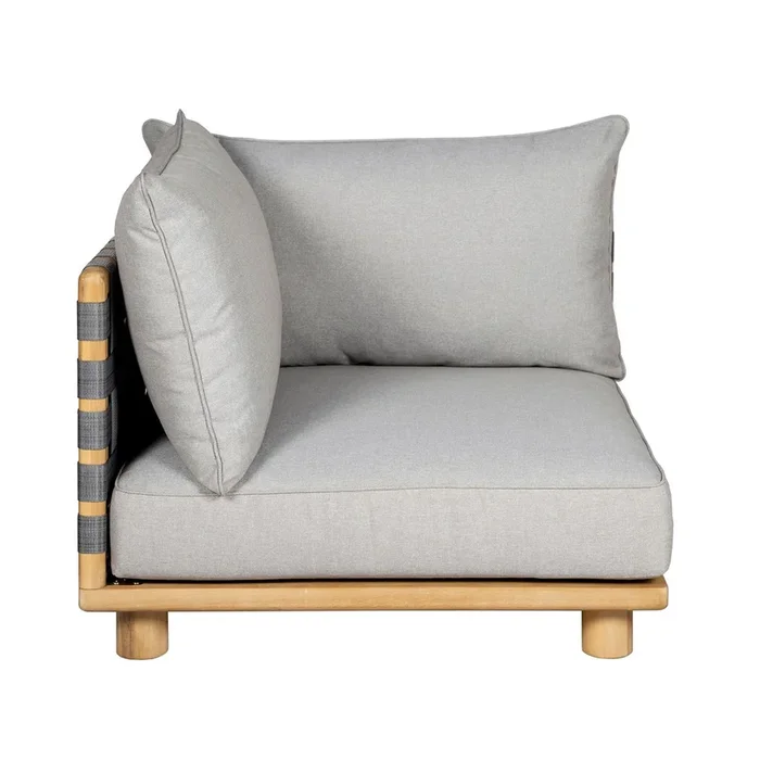 Angle de canapé outdoor en acacia BENN