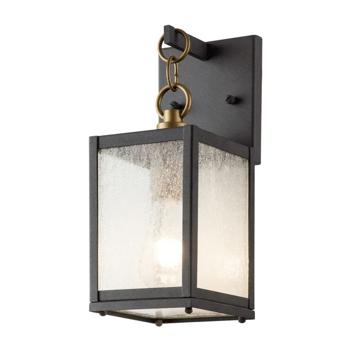 Applique d’extérieur Kichler (QN-LAHDEN2-S-WZC) Lahden aluminium, verre grainé transparent E27