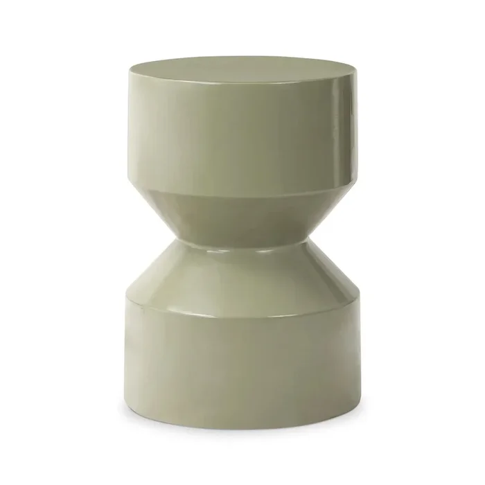 Ara Moss Lacquered Concrete End Table
