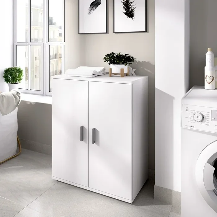 Armoire basse polyvalente à 2 portes Fit 61 x 80 x 35 cm