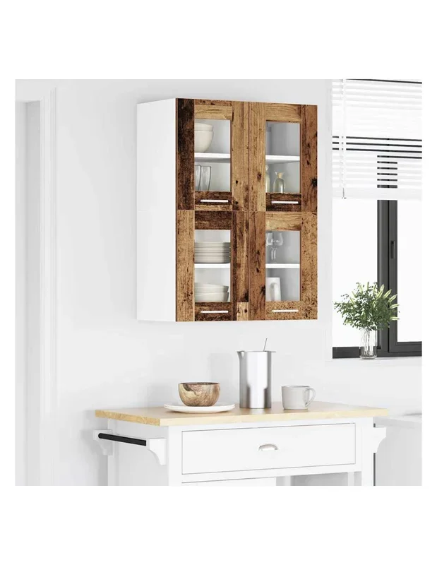Armoire Cuisine Suspendue Bois Ancien 60 x 31 x 40 cm