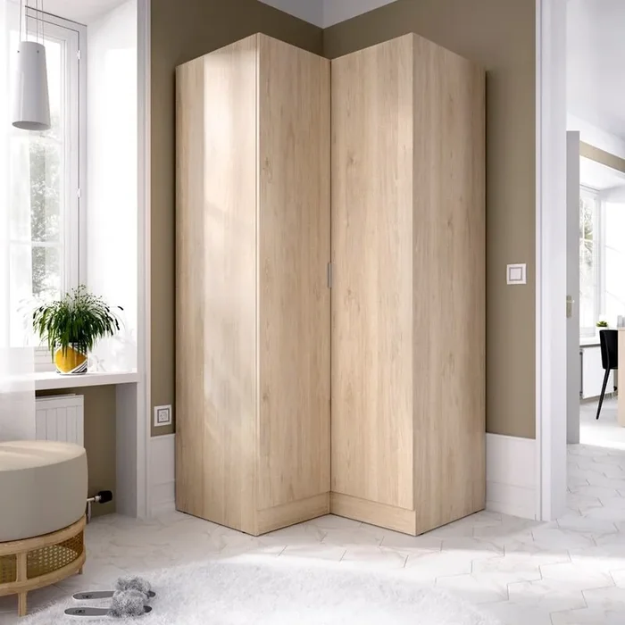 Armoire d’angle Essen naturelle – Fanmuebles