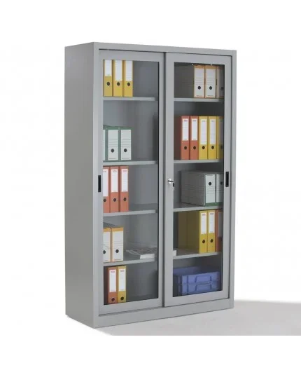 Armoire portes coulissantes transparentes Haute