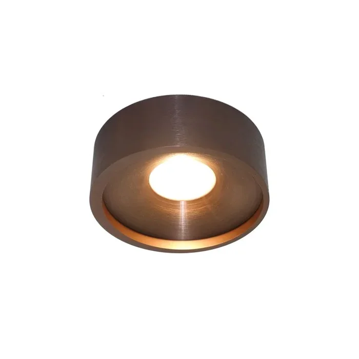 Artdelight Orlando – plafonnier – Ø 14 x 5 cm – 10W LED dimmable inclus – bronze