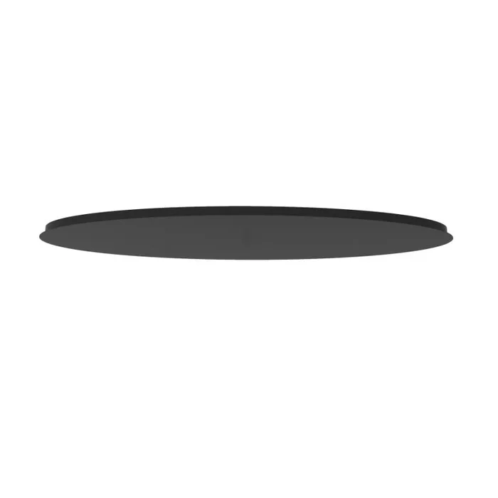 Artdelight Plate – plaque de plafond ovale extensible jusqu&rsquo;à 10 lampes – 120 x 40 x 3 cm – noir
