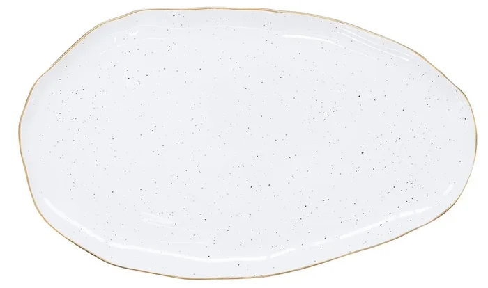 Artesaassiette de service finale, blanche, 36×21,5cm