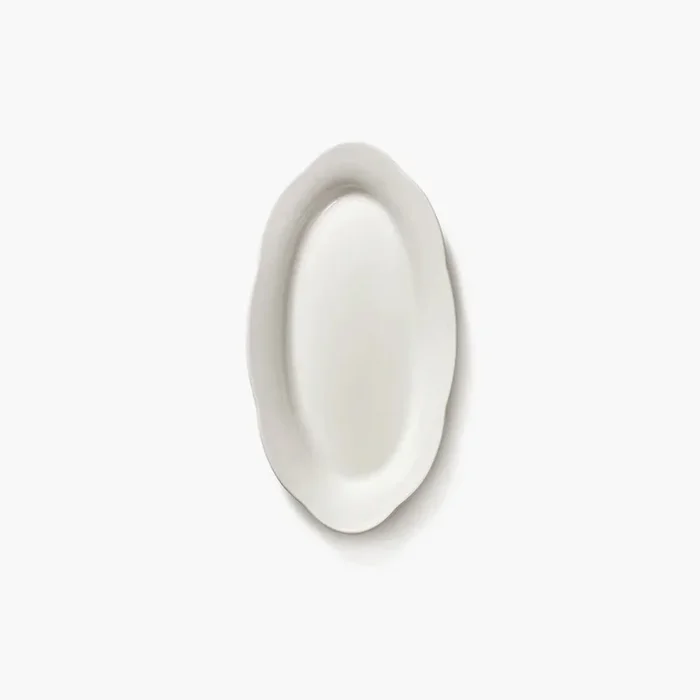 Assiette creuse ovale 18,5 cm – Silhouette par Sergio Herman – Serax