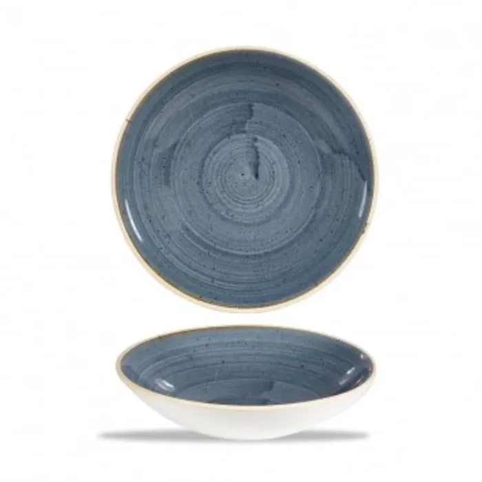 Assiette de coupé bleuette de stonecast profond 18,2 cm