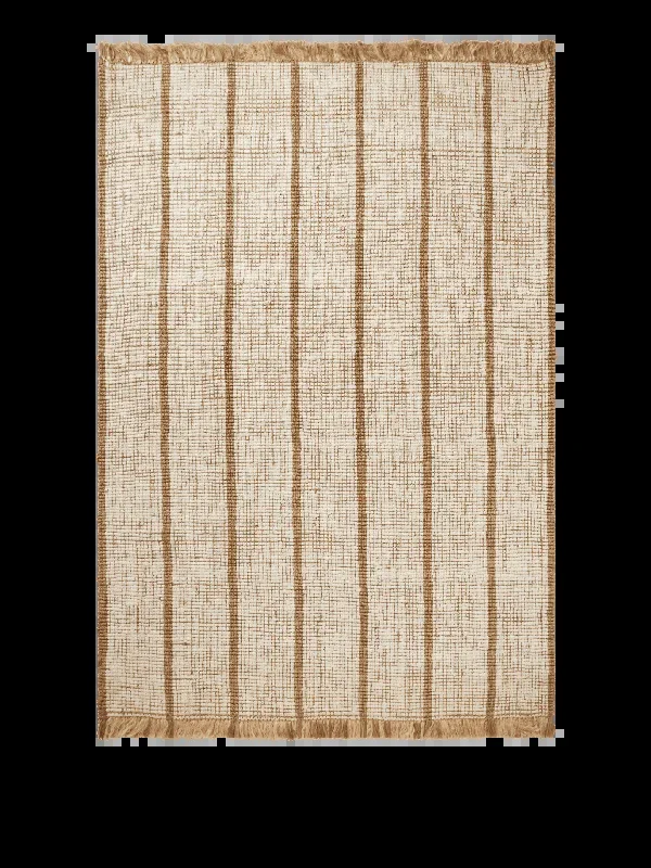 Athens Stripes Rug – Natural/Off-White