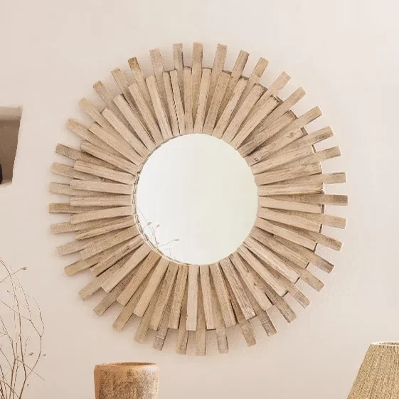 Atmosphera – Miroir mural MANON d. 88 cm sapin