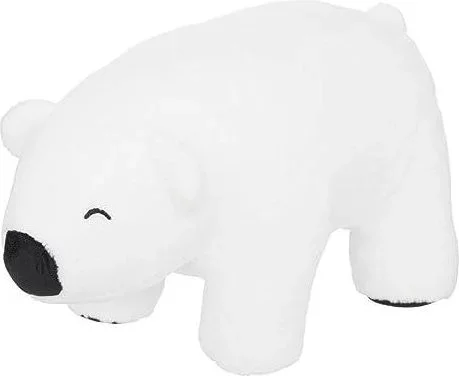 Atmosphera – Pouf Ours Polaire en Bois 33x60cm Blanc