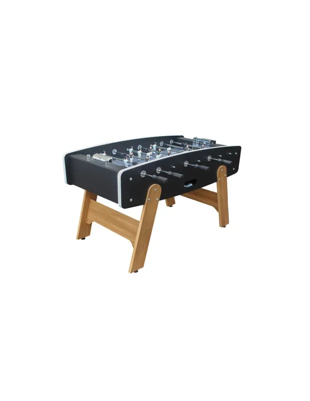 Baby Foot Moderne Bois et Noir Baby foot de salon Table de Baby Foot joueurs en ABS