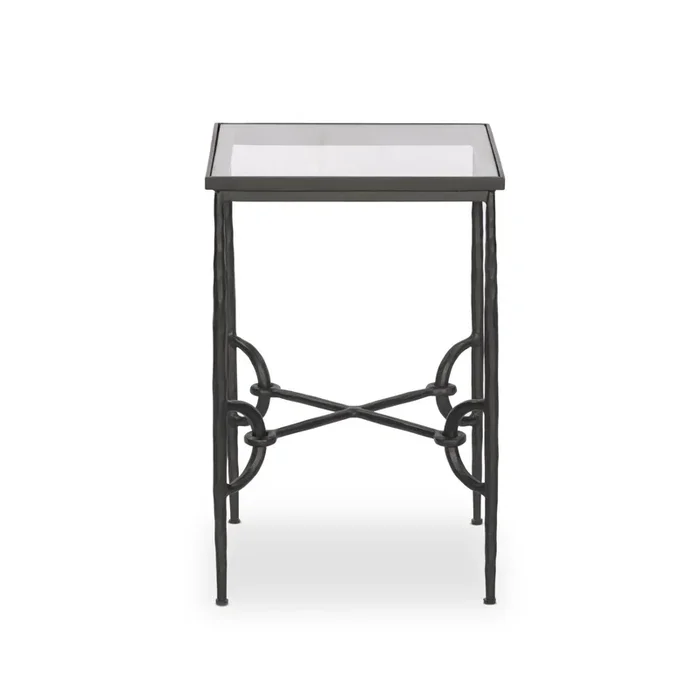 Babylon Small End Table – Tempered Glass