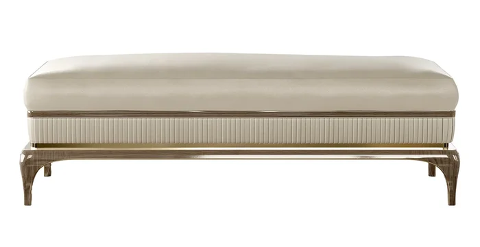 Banc En Cuir Beige