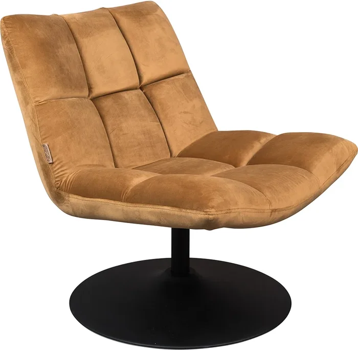 Bar de chaise de salon en velours