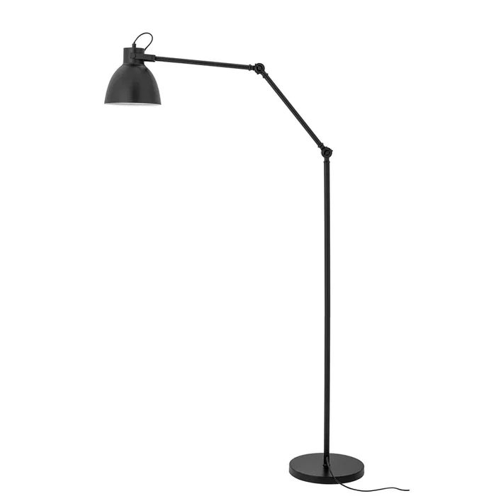 Barcun lampadaire, noir, métal