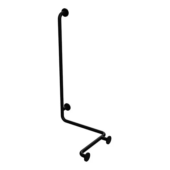 Barre de maintien pour douche 66×118 cm noire