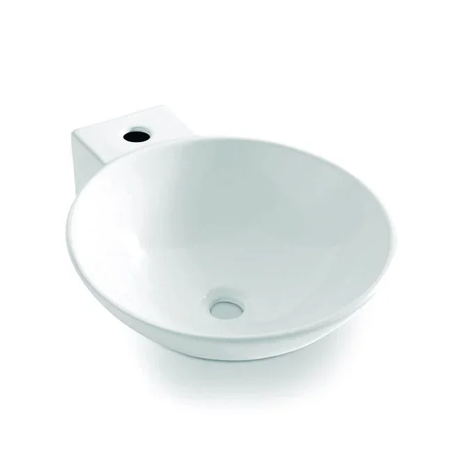 Bathco 0028 – Vasque à poser BAYONA 42×50,5 cm porcelaine/blanche