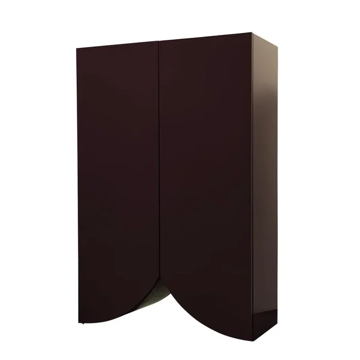 BD BARCELONA DESIGN buffet meuble BRIDGES LARGE CURTAIN (Aubergine – MDF laqué brillant)