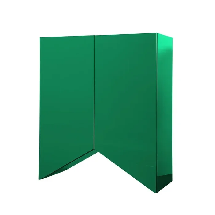 BD BARCELONA DESIGN buffet meuble BRIDGES MEDIUM TRIANGLE (Vert – MDF laqué brillant)