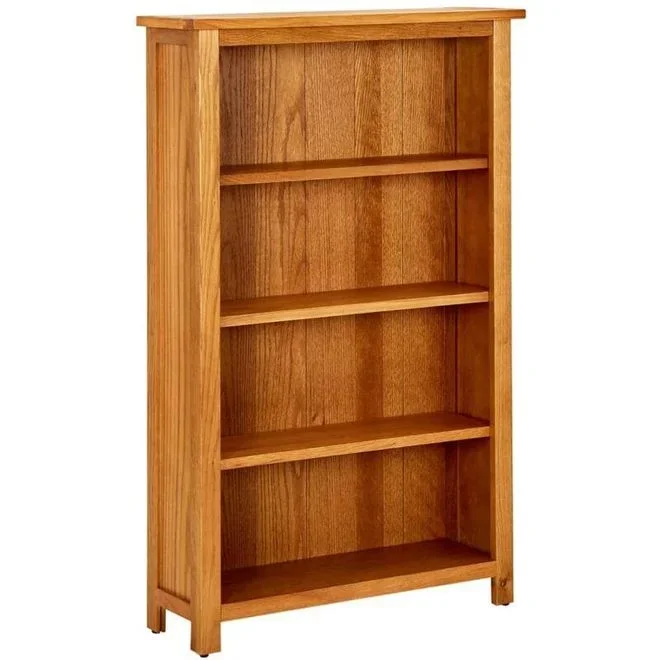 Bibliothèque à 4 niveaux 70x22x110 cm Bois de chêne massif