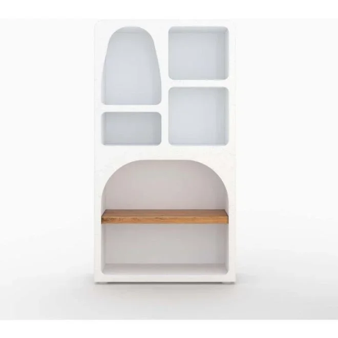 Bibliothèque en béton blanc cassé – FIRA