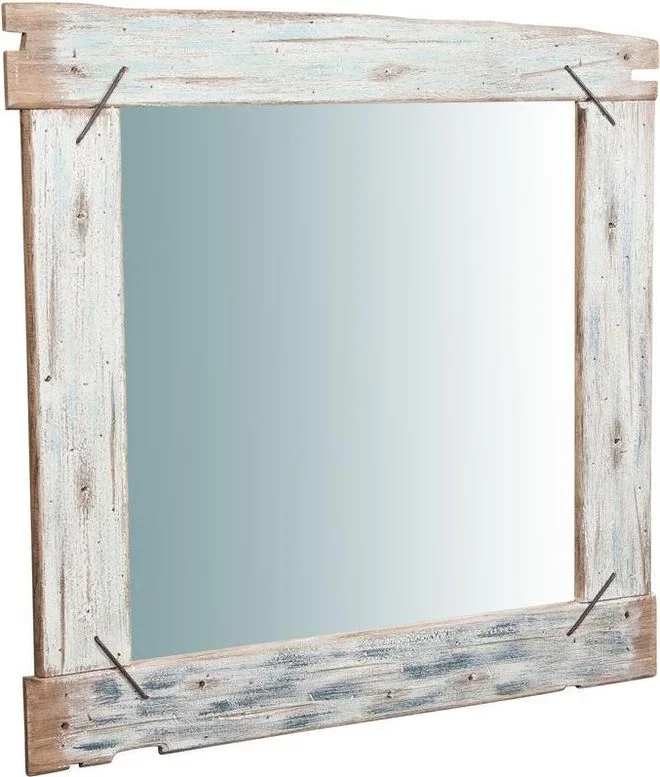 Biscottini – Miroir Mural à accrocher en bois massif L90XPR3, 5XH120 cm