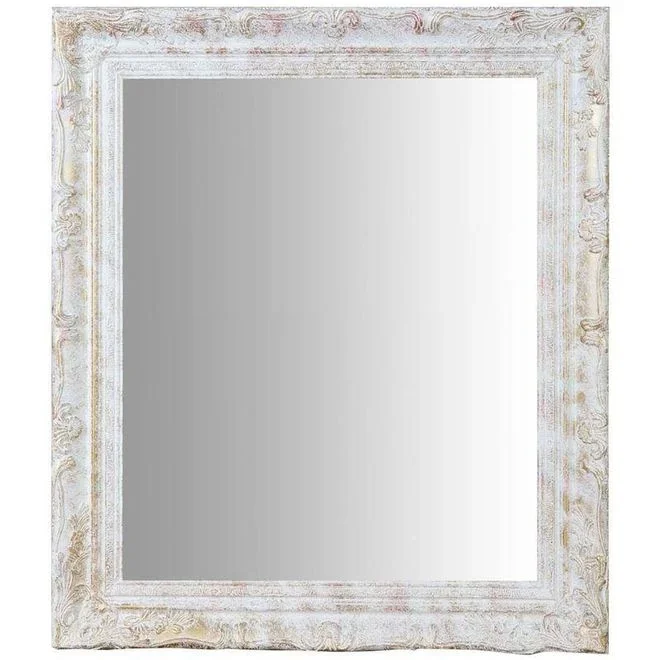 Biscottini – Miroir Mural à accrocher suspendu vertical/horizontal L64xPR4xH74 cm finition or antique Doré