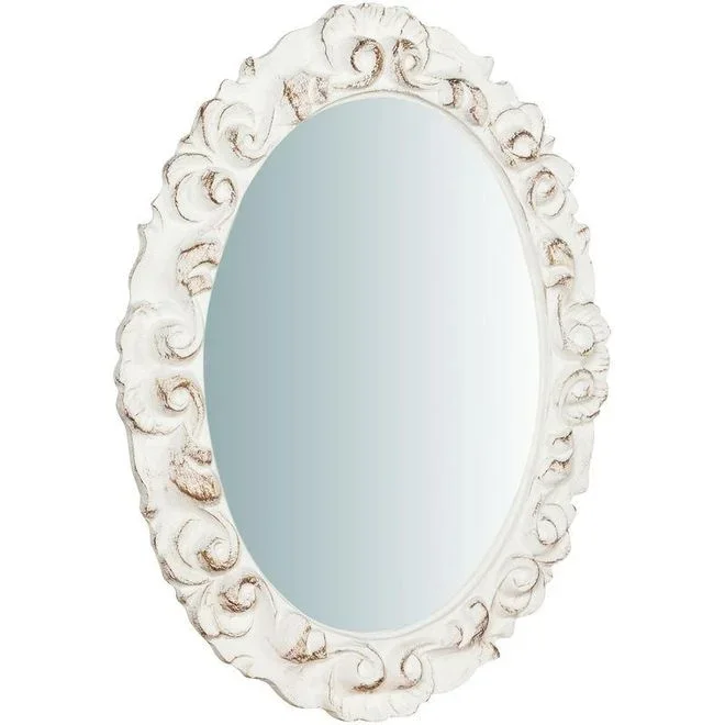Biscottini – Miroir Mural à accrocher vertical/horizontal en bois finition feuille dor antique L25XPR2, 5XH31cm Made in Italy