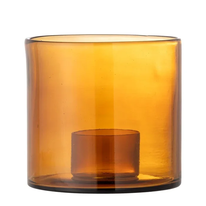 Bougeoir Kahlah, Braun, Verre recyclé