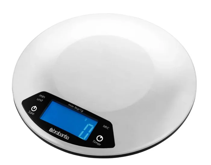 BRABANTIA Balance de cuisine avec minuterie 5 kg