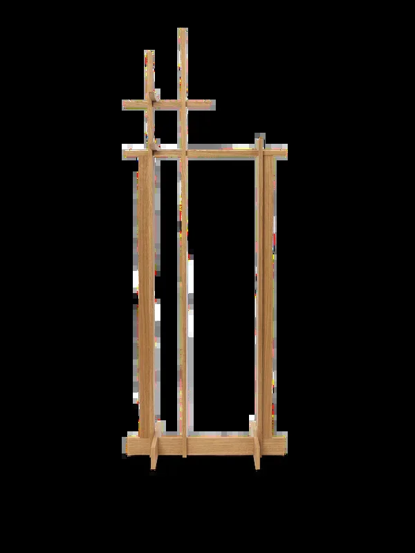 Bridge Clothes Stand – Oiled Oak