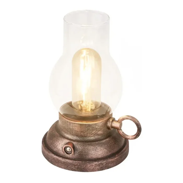 Brilo – Lampe de table LED d&rsquo;extérieur rechargeable dimmable KANEA LED/1,5W/5V IP44 1200 mAh bronze