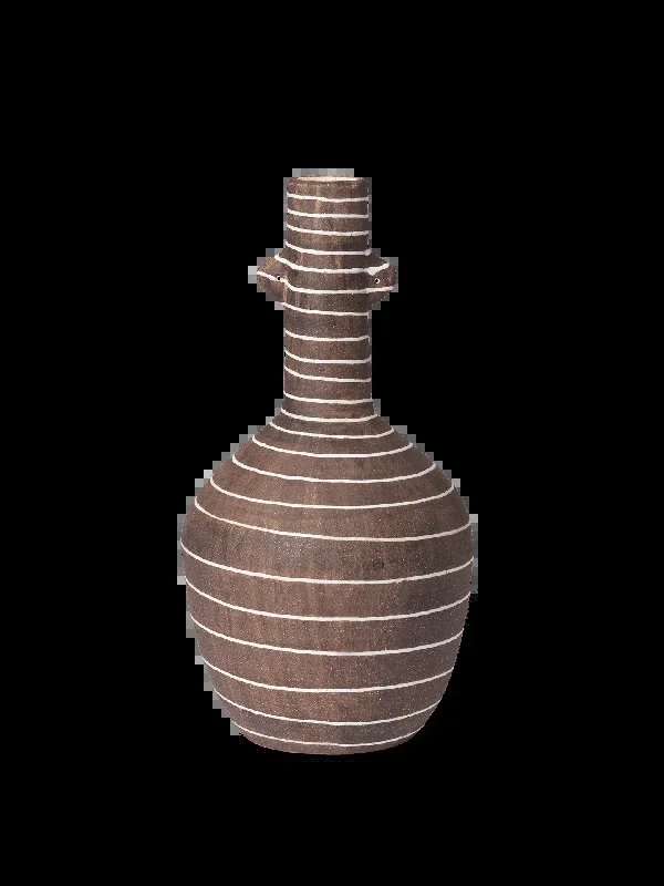 Brura Vase – Coffee/White