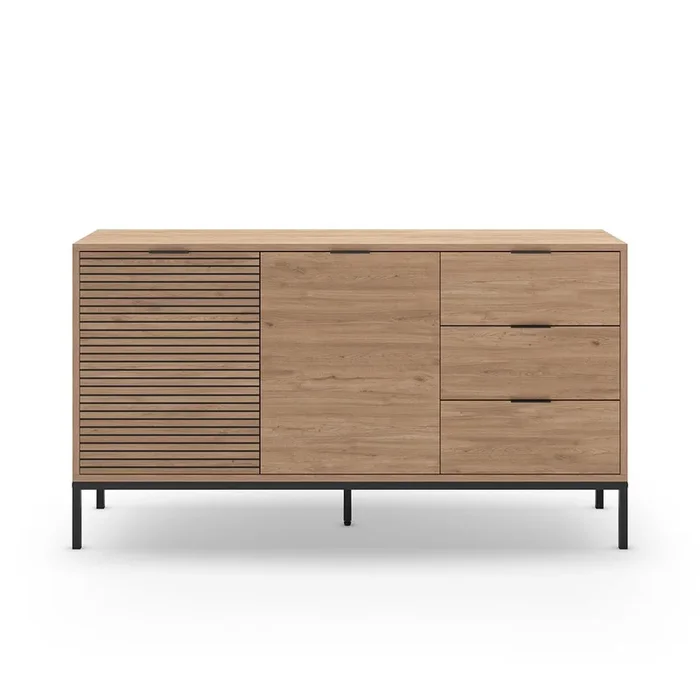 Buffet 2 portes 3 tiroirs Ariel – L140 cm