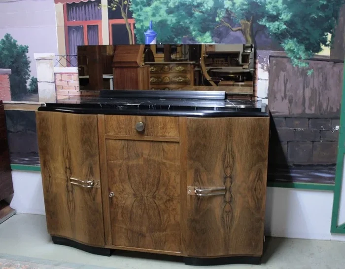 Buffet Art Déco en Noyer XXe