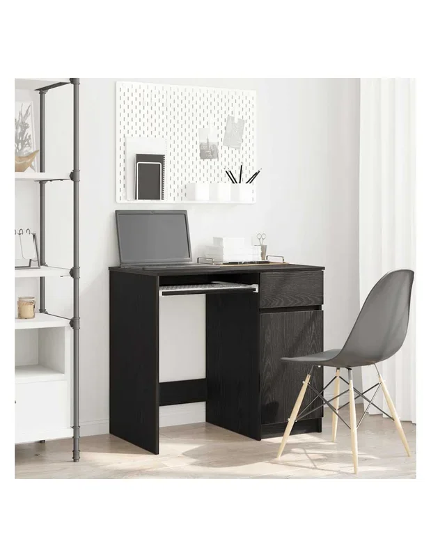 Bureau Chêne Noir 86x49x76 cm Bois d&rsquo;Ingénierie