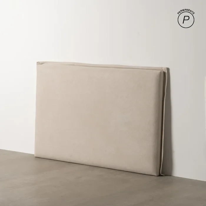 Cabecero de cama tapizado, desenfundable color Beige 160 x 100 x 8 cm
