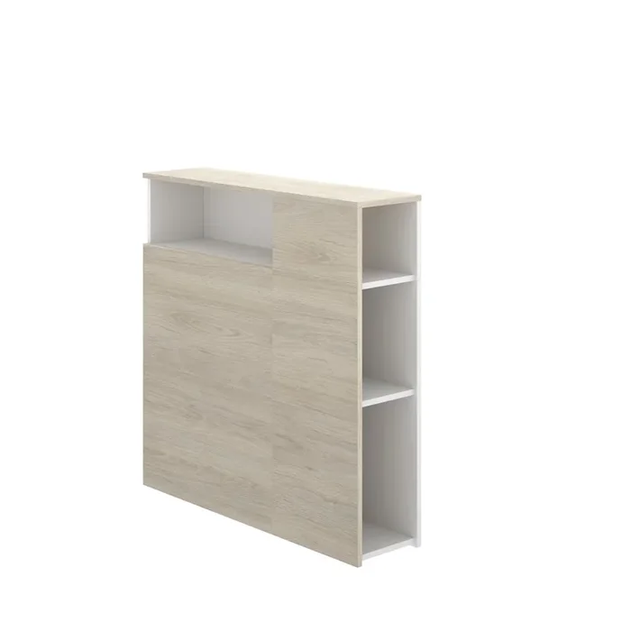 Cabecero juvenil avec étagère et table de nuit – Naturel