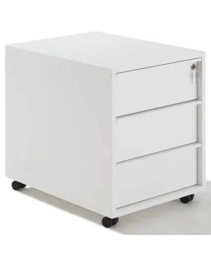 Caisson à roulettes – 3 tiroirs – bois – sierra