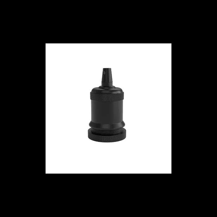 Calex – E27 avec support de câble cylindrique – Ø 5 x 7,1 cm – noir mat