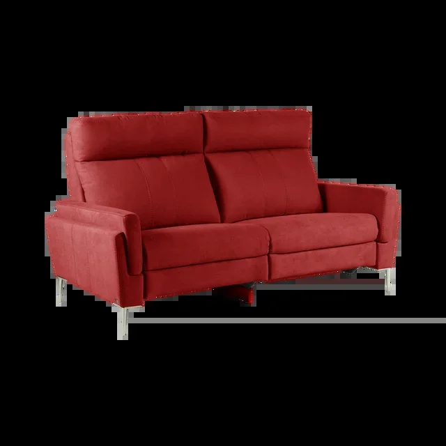 Canapé relax électrique tissu Boston – Lie de Vin – 3 places – relax à droite