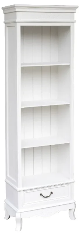 Casa Padrino Country Style Bookcase White 53 x 30 x H. 178 cm – Country Style Furniture