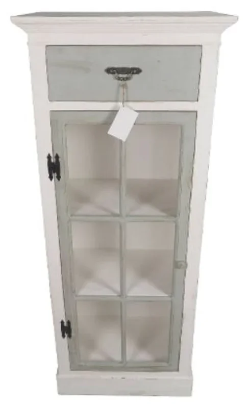 Casa Padrino Country Style Chest of Drawers Antique White / Light Gray 58 x 37 x H. 139 cm – Furniture in Country Style