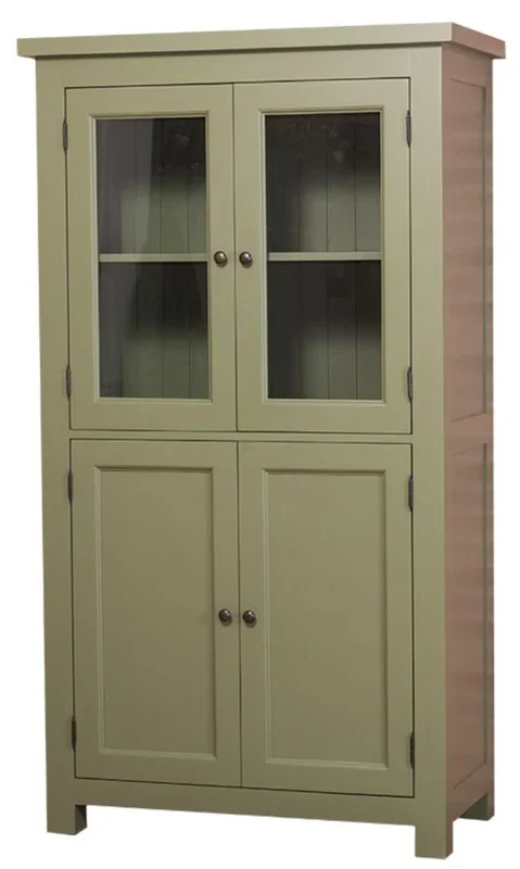 Casa Padrino country style kitchen cabinet with 4 doors green 100 x 50 x H. 180 cm – Kitchen Furniture