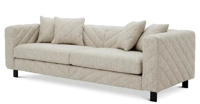 Casa Padrino luxury sofa light gray 230 cm – Living room & hotel furniture