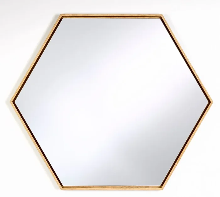 Casa Padrino miroir de luxe avec cadre en bois naturel 52 x H. 45 cm – Miroir Mural Salon